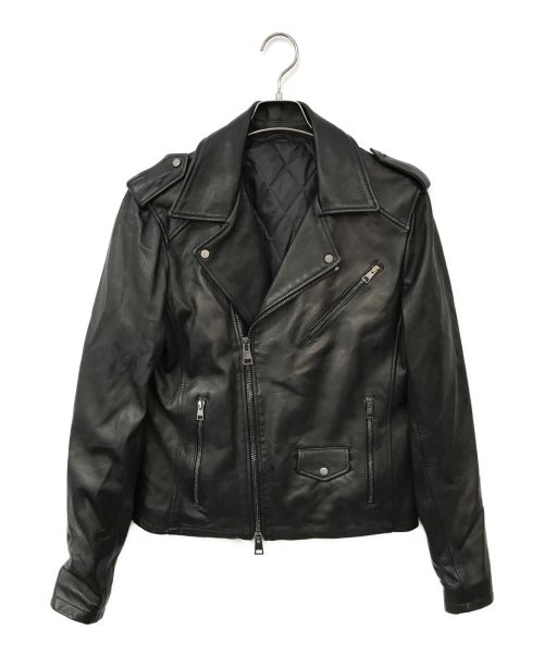 TAGLIATORE（タリアトーレ）TAGLIATORE (タリアトーレ) レザージャケット ブラック サイズ:48の古着・服飾アイテム