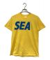 WIND AND SEA（ウィンダンシー）の古着「プリントTシャツ」｜イエロー