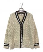 CELINEセリーヌ）の古着「Embroidered Cardigan in Sequins Knit」｜ベージュ