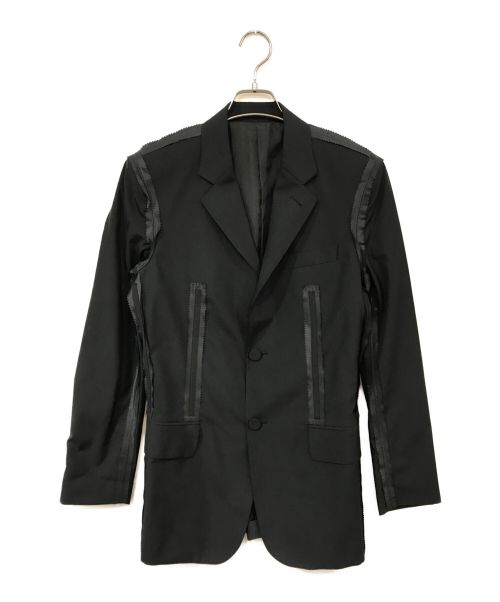 Jean Paul Gaultier homme（ジャンポールゴルチェオム）Jean Paul GAULTIER HOMME (ジャンポールゴルチェオム) インサイドアウトテーラードジャケット ブラック サイズ:46の古着・服飾アイテム