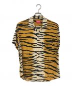 SUPREMEシュプリーム）の古着「Tiger Stripe Rayon Shirt」｜ブラウン