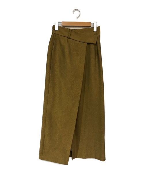 Ameri（アメリ）Ameri (アメリ) AURORA TWILL WRAP SKIRT ブラウン サイズ:Mの古着・服飾アイテム