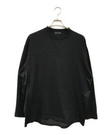 D-VEC×ALMOSTBLACK（ディーベック×オールモストブラック）の古着「コットンプレーティングロングTシャツ」｜ブラック