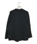 D-VEC (ディーベック) ALMOSTBLACK (オールモストブラック) コットンプレーティングロングTシャツ ブラック サイズ:3：7800円