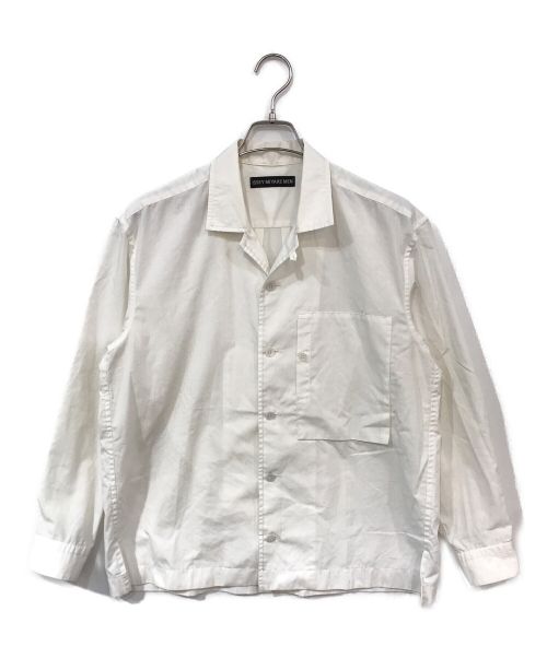ISSEY MIYAKE MEN（イッセイミヤケメン）ISSEY MIYAKE MEN (イッセイミヤケメン) ボックスポケットオープンカラーシャツ ホワイト サイズ:2の古着・服飾アイテム
