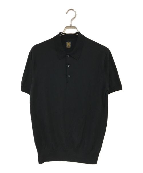 BATONER（バトナ―）BATONER (バトナ―) ニットポロシャツ ブラック サイズ:2の古着・服飾アイテム
