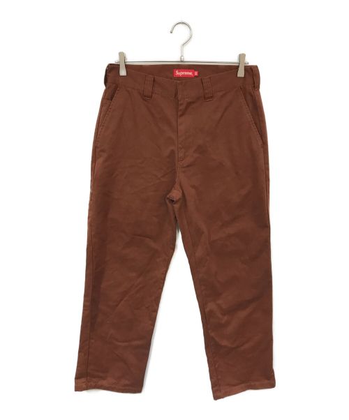 SUPREME（シュプリーム）Supreme (シュプリーム) ワークパンツ ブラウン サイズ:W30の古着・服飾アイテム