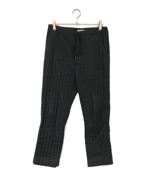 AURALEE（オーラリー）AURALEE (オーラリー) SUVIN HIGH COUNT CLOTH QUILTING PANTS ブラック サイズ:4の古着・服飾アイテム