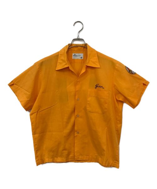 Dunbrooke（ダンブルック）Dunbrooke (ダンブルック) ヴィンテージボーリングシャツ オレンジ サイズ:記載なしの古着・服飾アイテム