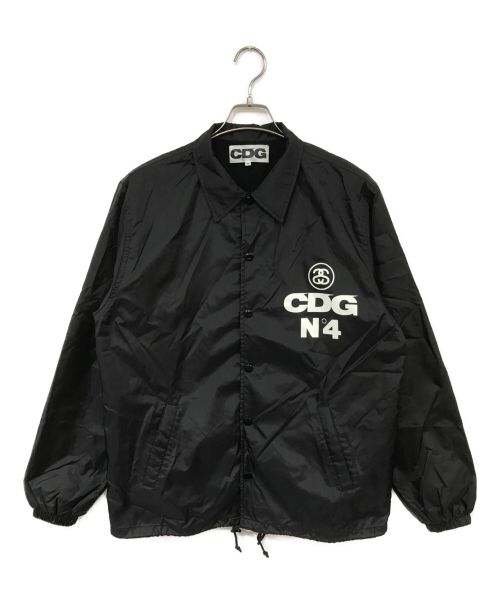 CDG（シーディージー）CDG (シーディージー) stussy (ステューシー) コーチジャケット ブラック サイズ:Mの古着・服飾アイテム