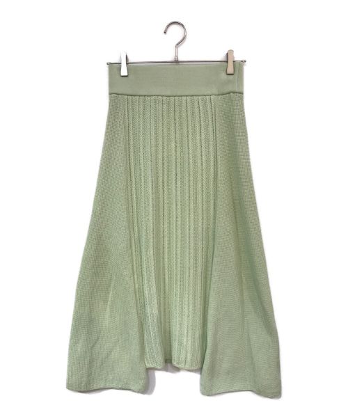 WRAPINKNOT（ラッピンノット）WRAPINKNOT (ラッピンノット) ニットロングスカート グリーン サイズ:1の古着・服飾アイテム