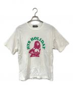 Hysteric Glamourヒステリックグラマー）の古着「HYS HOLIDAY Tシャツ」｜ホワイト