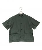 UNITED TOKYOユナイテッドトーキョー）の古着「ショートモッズシャツ」｜グリーン