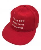New Era×UNDERCOVERニューエラ×アンダーカバー）の古着「RETRO CROWN I CAN SEE MORE YOU CAN SEE CAP」｜レッド