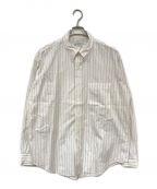 Graphpaperグラフペーパー）の古着「Thomas Mason L/S B.D Box Shirt」｜ホワイト