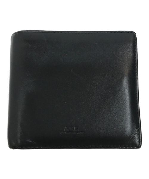 A.P.C.（アーペーセー）A.P.C. (アー・ペー・セー) 2つ折り財布 ブラックの古着・服飾アイテム