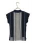 mame kurogouchi (マメクロゴウチ) Net Stripe Knit Dress ブルー サイズ:1：16000円