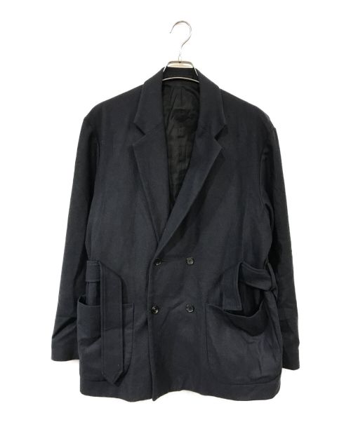 UNUSED（アンユーズド）UNUSED (アンユーズド) wool cashmere W jacket ネイビー サイズ:3の古着・服飾アイテム