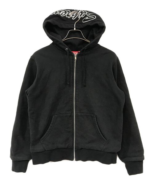 SUPREME（シュプリーム）SUPREME (シュプリーム) Thermal Zip Up Sweatshirt ブラック サイズ:Sの古着・服飾アイテム