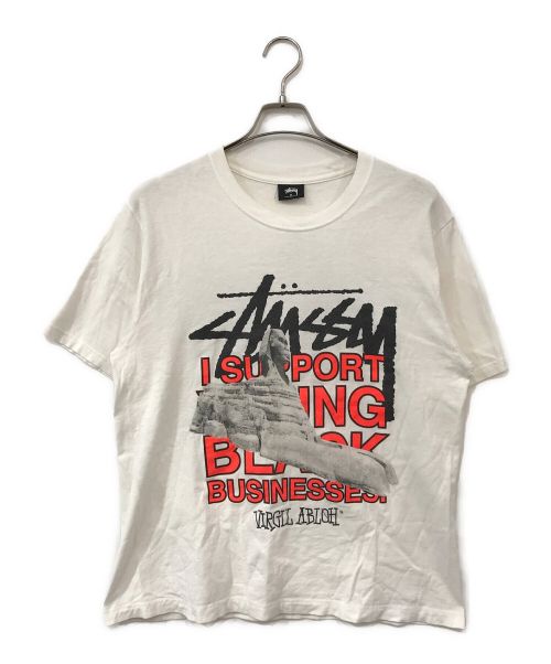 stussy（ステューシー）stussy (ステューシー) WORLD TOUR TEE ホワイト サイズ:Ｍの古着・服飾アイテム