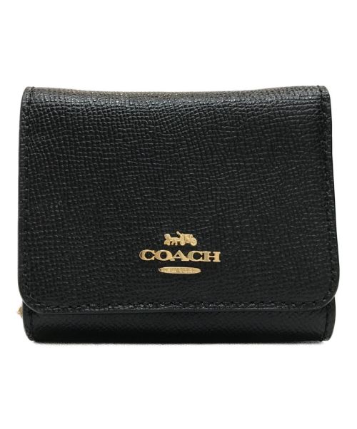 COACH（コーチ）COACH (コーチ) 3つ折り財布 ブラックの古着・服飾アイテム