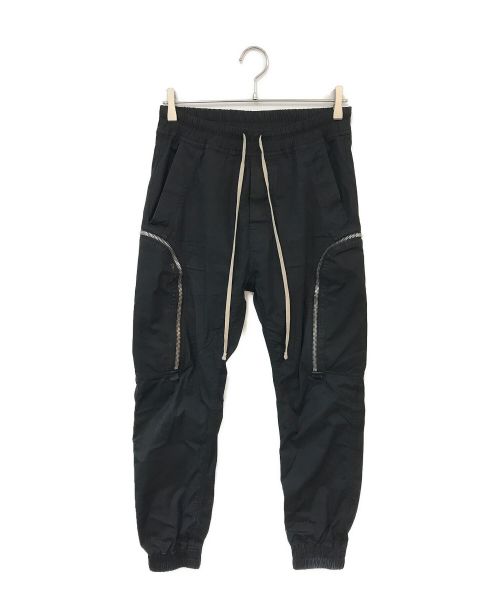 RICK OWENS（リックオウエンス）RICK OWENS (リックオウエンス) TECUATL CARGO JOG PANTS ブラック サイズ:38の古着・服飾アイテム