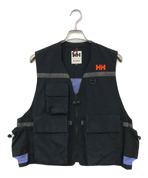 HELLY HANSEN（ヘリーハンセン）HELLY HANSEN (ヘリーハンセン) BEAMS (ビームス) HH Angler Vest ブラック サイズ:Lの古着・服飾アイテム