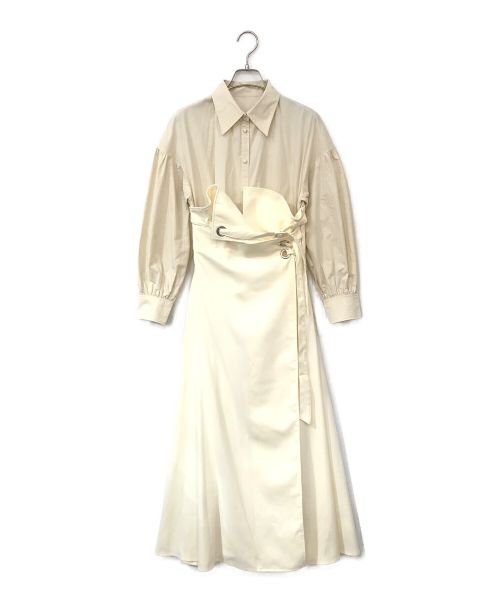 Ameri（アメリ）AMERI (アメリ) MILLEFEUILLE SHIRT DRESS アイボリー サイズ:Ｍの古着・服飾アイテム