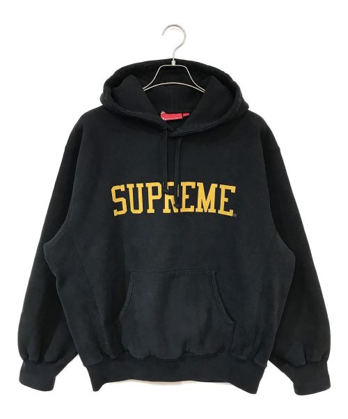 SUPREME（シュプリーム）Supreme (シュプリーム) Varsity hooded sweatshirt ブラック サイズ:Ｍの古着・服飾アイテム