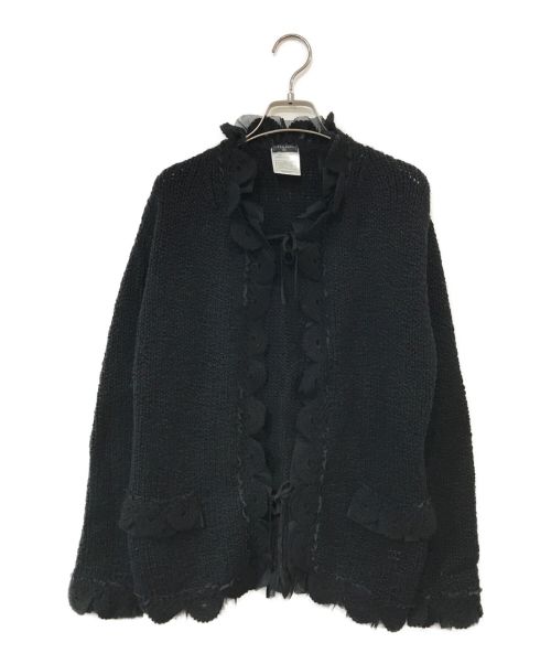 CHANEL（シャネル）CHANEL (シャネル) ココマークカシミヤニットジャケット ブラック サイズ:42の古着・服飾アイテム