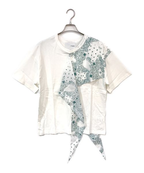 yoshio kubo（ヨシオクボ）yoshio kubo (ヨシオクボ) PAISLEY SCARF S/S T ホワイト サイズ:1の古着・服飾アイテム