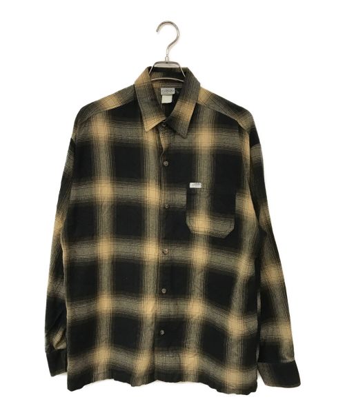 CalTop（キャルトップ）CalTop (キャルトップ) オンブレチェックシャツ ブラウン サイズ:記載なしの古着・服飾アイテム