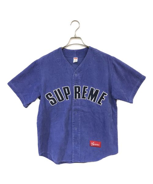 SUPREME（シュプリーム）Supreme (シュプリーム) corduroy baseball jersey ブルー サイズ:Sの古着・服飾アイテム
