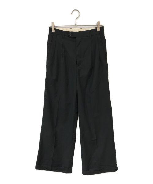 soerte（ソエルテ）soerte (ソエルテ) Wide straight slacks ブラック サイズ:1の古着・服飾アイテム