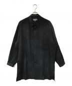 Yohji Yamamoto pour hommeヨウジヤマモト プールオム）の古着「ムラ染めロングシャツ」｜ブラック