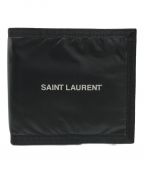 Saint Laurent Parisサンローランパリ）の古着「ナイロン2つ折り財布」｜ブラック