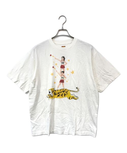 HUMAN MADE（ヒューマンメイド）HUMAN MADE (ヒューマンメイド) プリントTシャツ ホワイト サイズ:XLの古着・服飾アイテム