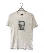 stussyステューシー）の古着「カールラガーフェルド 追悼tシャツ」｜ホワイト