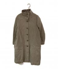 STEVEN ALAN (スティーブンアラン) MELTON STAND FALL COLLAR COAT/メルトンスタンドフォールカラーコート ベージュ サイズ:S