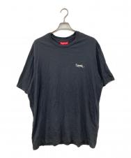 SUPREME (シュプリーム) WASHED TAG S/S TOP ウォッシュドタグ　エスエス　トップ ブラック サイズ:SIZE L