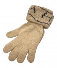 HERMES (エルメス) カシミヤニットグローブ ベージュ