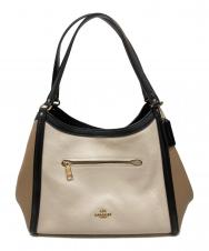 COACH (コーチ) クリスティ カラーブロック トートバッグ ベージュ