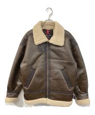 ALPHA (アルファ) フライトジャケット ブラウン サイズ:SIZE M