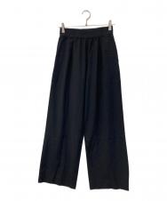 MUSE de Deuxieme Classe (ミューズ ドゥーズィエム クラス) WOOL/VI タックパンツ　ウール/ヴィスコース・レーヨン ブラック サイズ:38