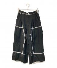 MAISON SPECIAL (メゾンスペシャル) Washable Poplin Double Knee Wide Pants/ウォッシャブル ポプリン ダブルニー ワイドパンツ ブラック サイズ:SIZE 1