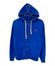 POLO RALPH LAUREN (ポロ・ラルフローレン) 裏起毛ジップパーカー ブルー サイズ:SIZE M