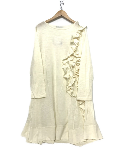 中古 古着通販 Tsumori Chisato ツモリチサト フリルウールワンピース ホワイト サイズ 表記m ブランド 古着通販 トレファク公式 Trefac Fashion