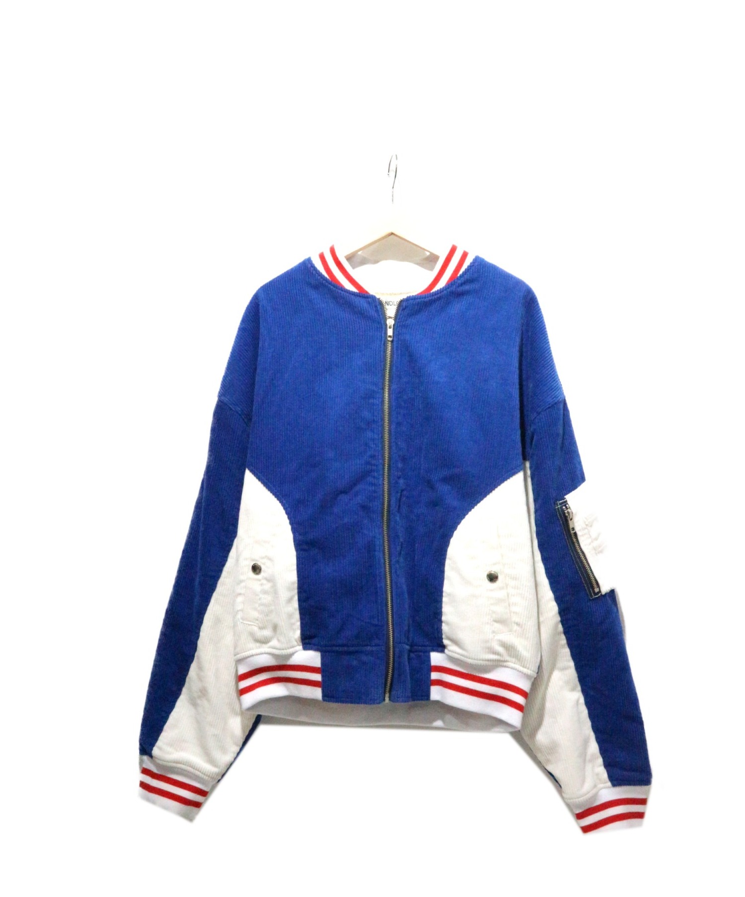 中古 古着通販 Landload ランドロード ボンバージャケット ブルー ホワイト サイズ M ブランド 古着通販 トレファク公式 Trefac Fashion