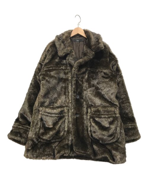 Vaporize（ヴェイパライズ）Vaporize (ヴェイパライズ) Fur Loose Blouson ブラウン サイズ:Mの古着・服飾アイテム