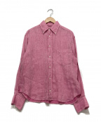 GUY ROVER（ギローバー）の古着「リネンシャツ」｜ピンク